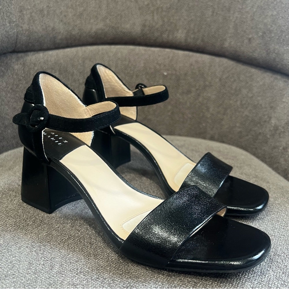 Alex Marie leather block heel Sandals‎ size 8